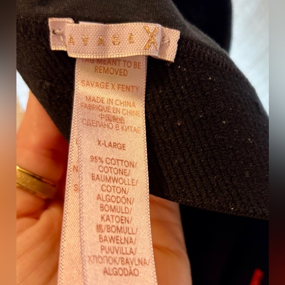 Fenty x Savage Sports Bra Bralette black rainbow metallic shimmer colors size XL - Picture 4 of 4